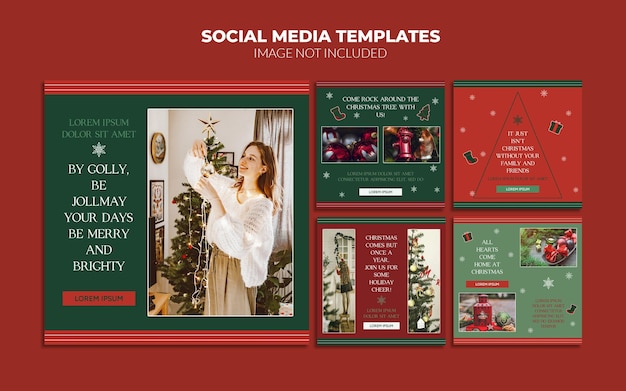 Modelli di post sui social media di Instagram
