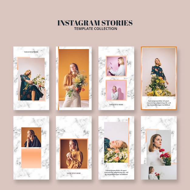 Modelli di storie di Instagram per lo stile di vita