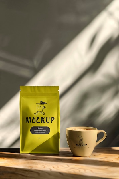 Modellkonstruktion von Kaffeeverpackungen
