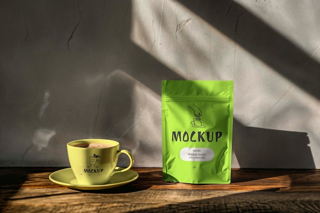 Modellkonstruktion von Kaffeeverpackungen
