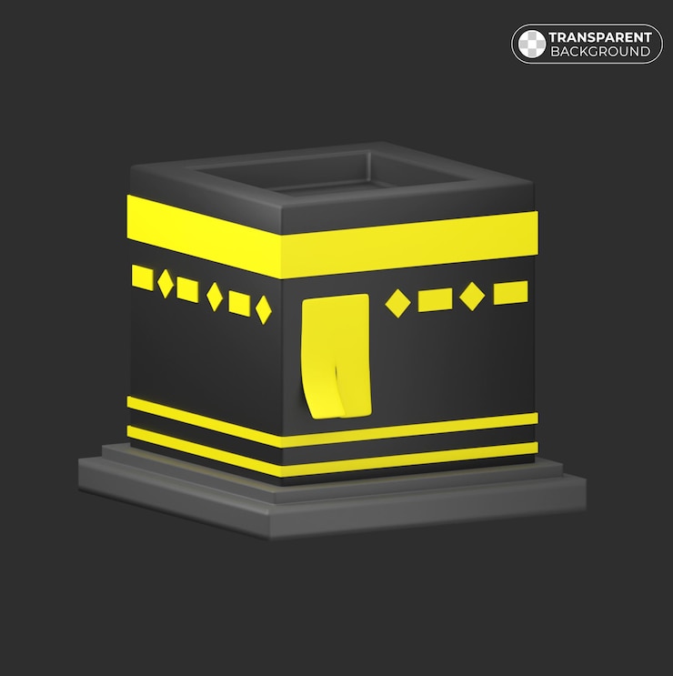 PSD modello 3d della kaaba