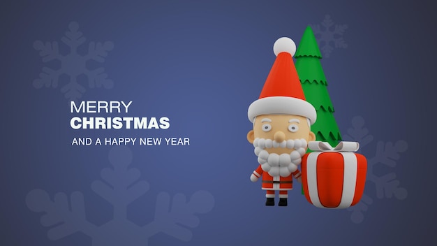 Modello 3D di buon natale