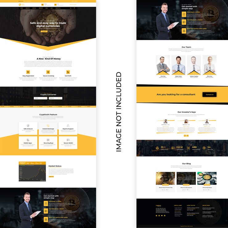 PSD modello bitcoin-web