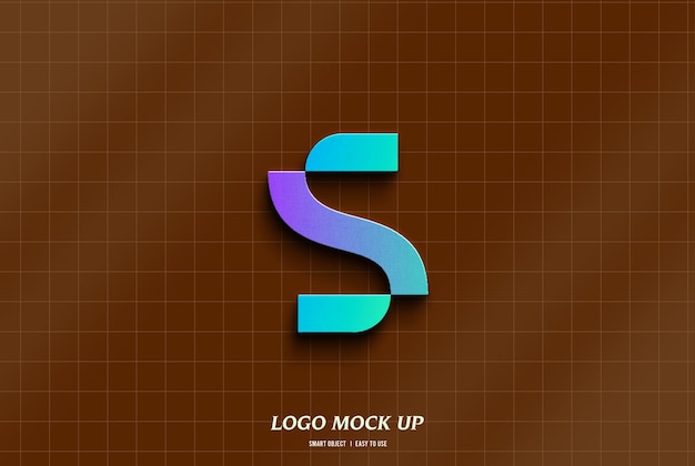 Modello del logo della lettera S a gradiente moderno