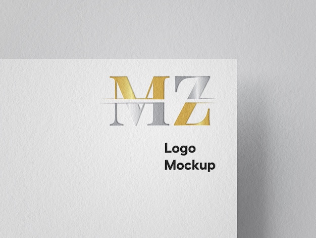 Modello del logo logo sulla carta