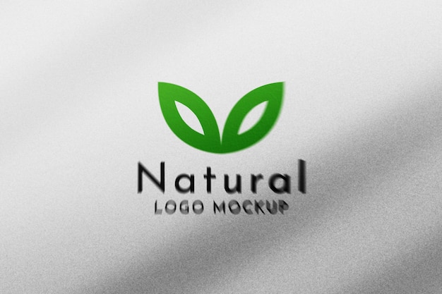 Modello del logo su carta bianca
