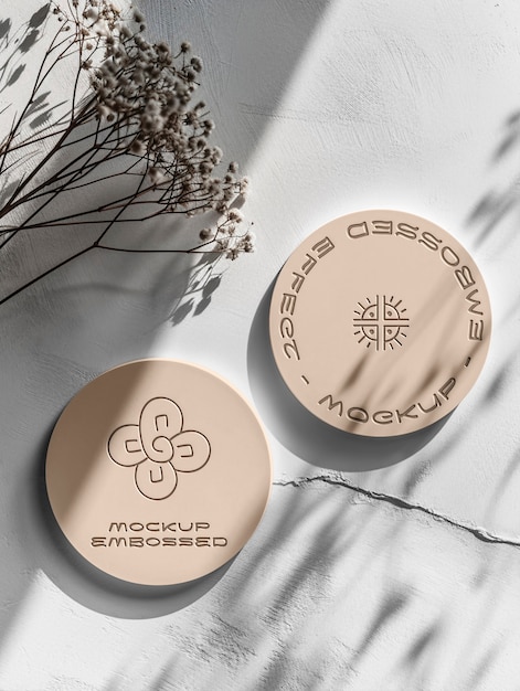 Modello dell'effetto del logo del drink coaster