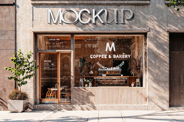 Modello della facciata del ristorante