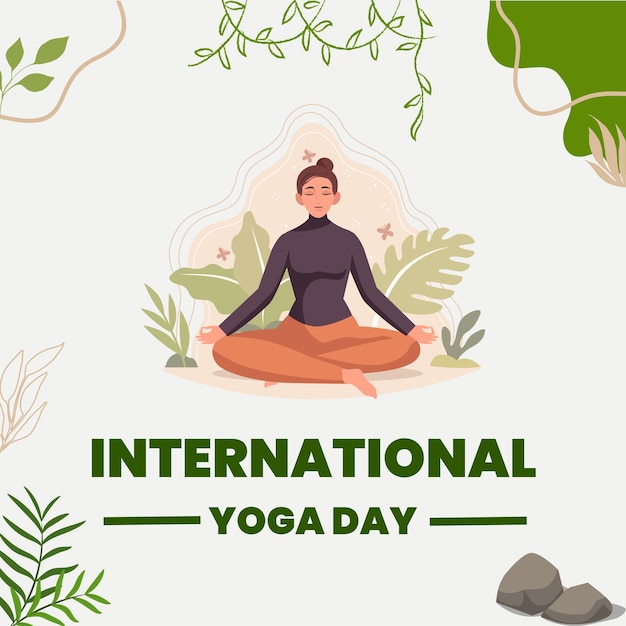 Modello della Giornata Internazionale dello Yoga