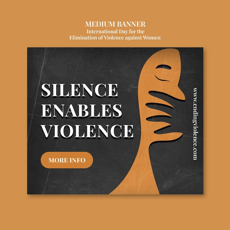 PSD modello della giornata internazionale per l'eliminazione della violenza