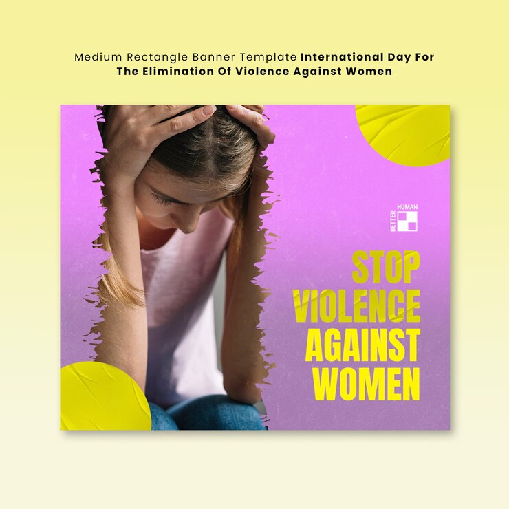 PSD modello della giornata internazionale per l'eliminazione della violenza