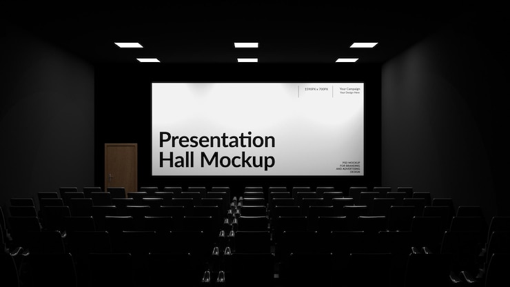 PSD modello della sala di presentazione