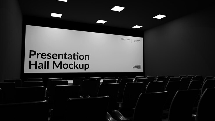 PSD modello della sala di presentazione