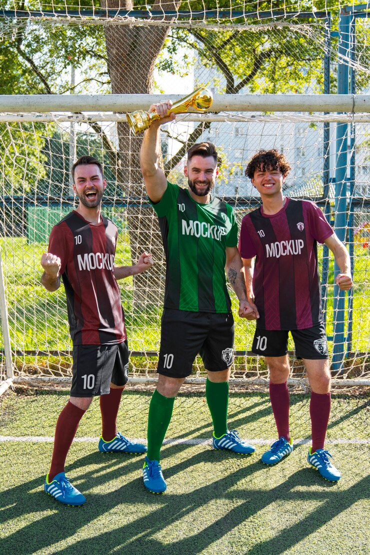 PSD modello della squadra di calcio maschile