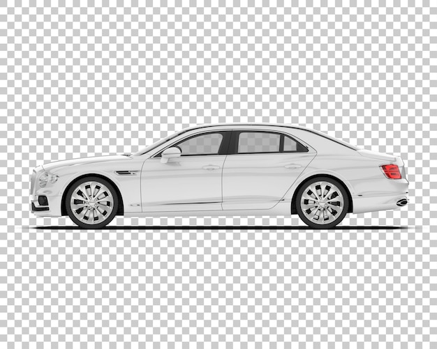 Modello di auto di lusso PSD isolato su sfondo trasparente illustrazione di rendering 3d