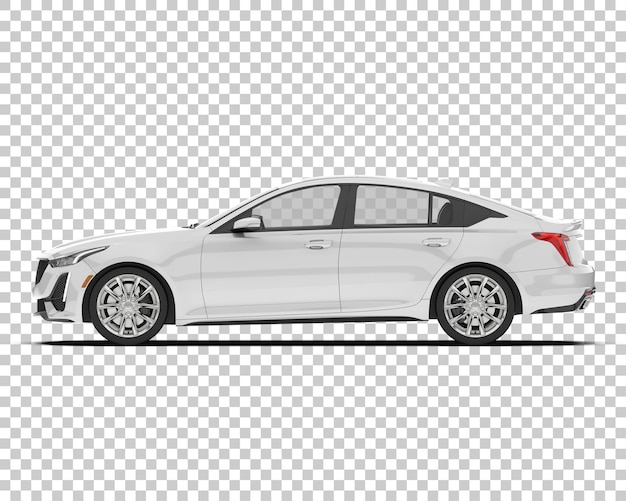Modello di auto moderna PSD isolato su sfondo trasparente illustrazione di rendering 3d