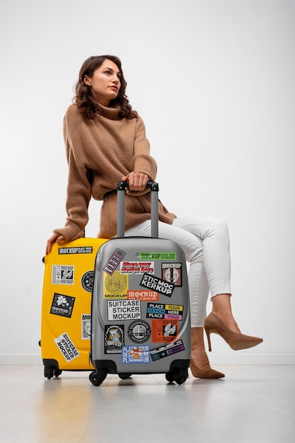 Modello di bagaglio da viaggio sostenibile