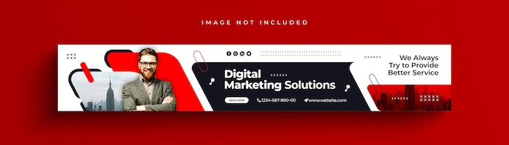PSD modello di banner aziendale linkedin di marketing digitale