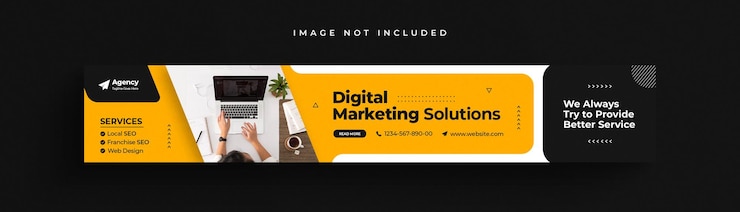 PSD modello di banner aziendale linkedin di marketing digitale