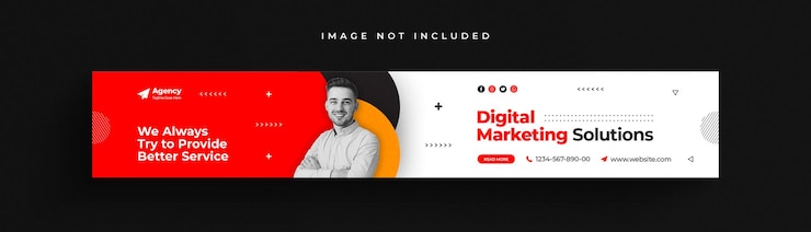 PSD modello di banner aziendale linkedin di marketing digitale