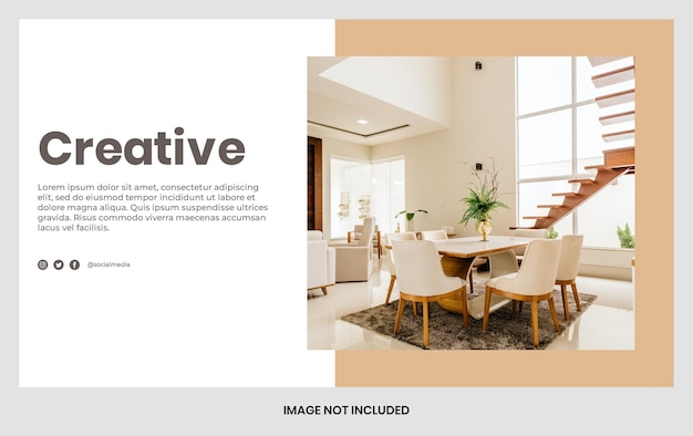 Modello di banner di architettura