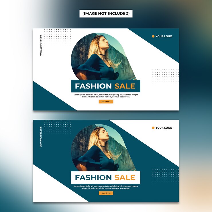 PSD modello di banner di moda