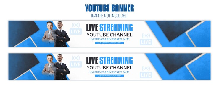 PSD modello di banner online o miniatura psd per un webinar dal vivo su youtube