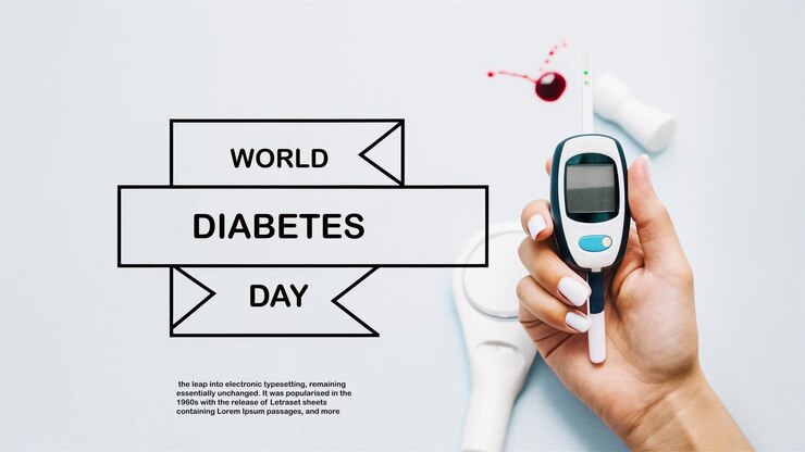 PSD modello di banner per la giornata mondiale del diabete