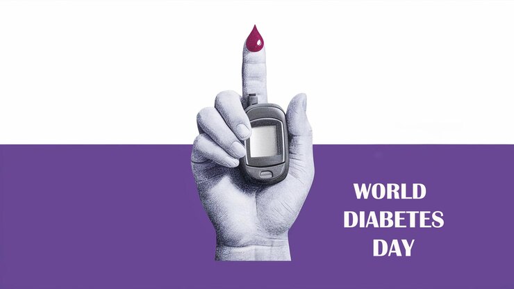 PSD modello di banner per la giornata mondiale del diabete