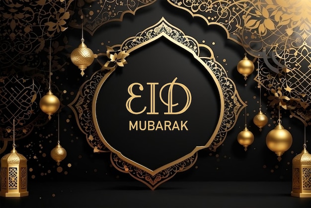 modello di banner per lo sfondo di Eid mubarak
