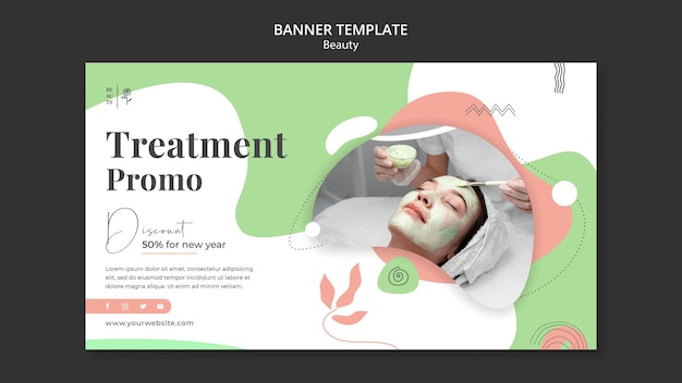 Modello di banner per salone di bellezza