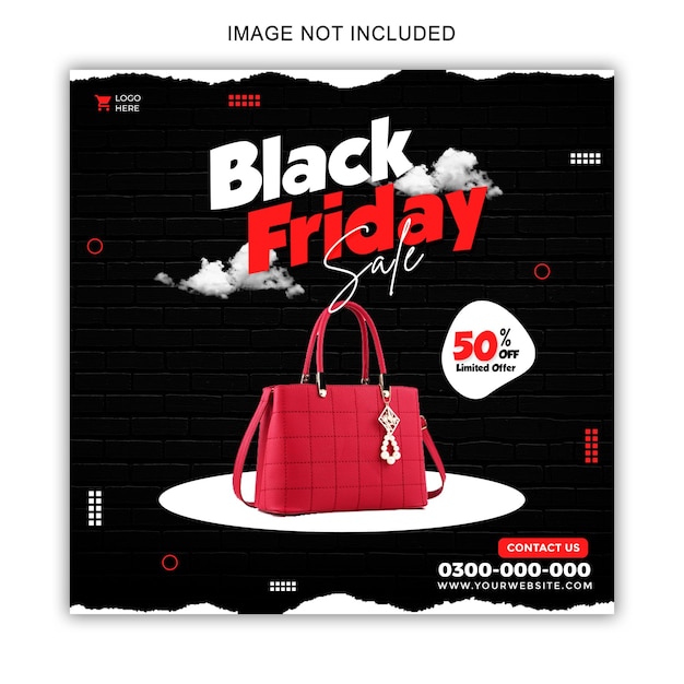 Modello di banner per social media per il Black Friday in vendita PSD