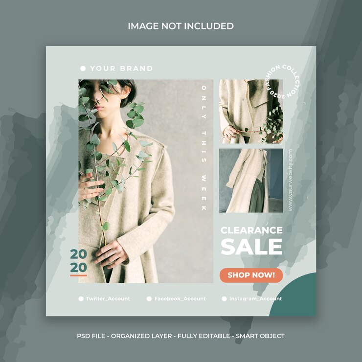 Modello di Banner quadrato di liquidazione