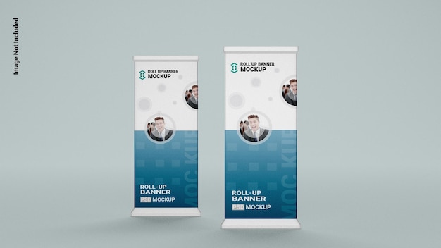 Modello di banner roll up PSD