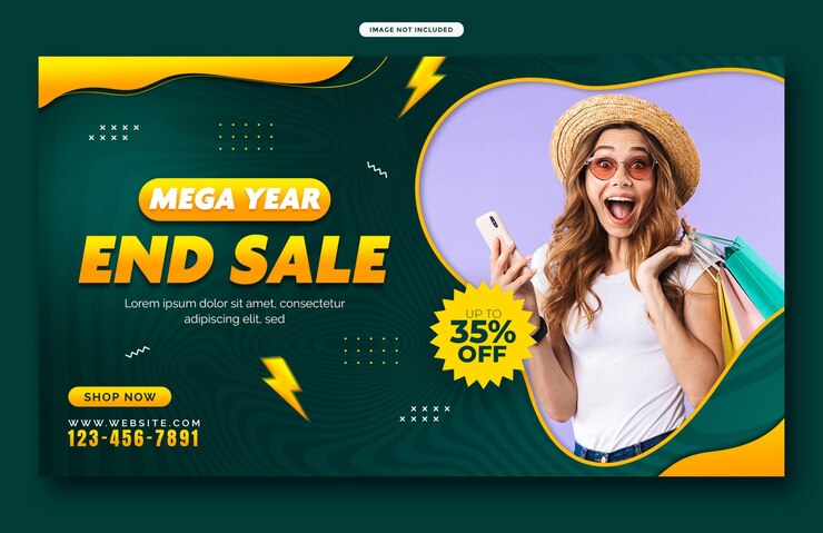 modello di banner web di vendite promozionali modello di post di copertina di Facebook