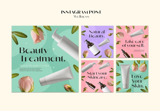 Modello di benessere dal design piatto