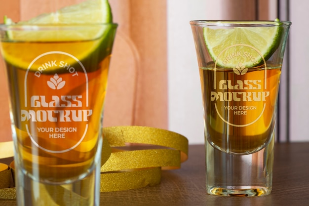 Modello di bicchiere di tequila