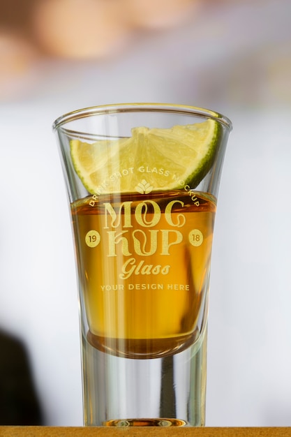 Modello di bicchiere di tequila