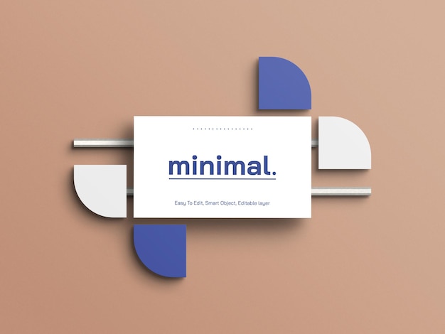 Modello di biglietto da visita minimo