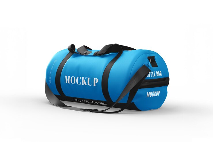 Modello di borsa blu