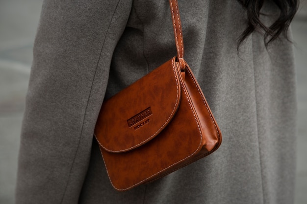 Modello di borsa da donna in vera pelle