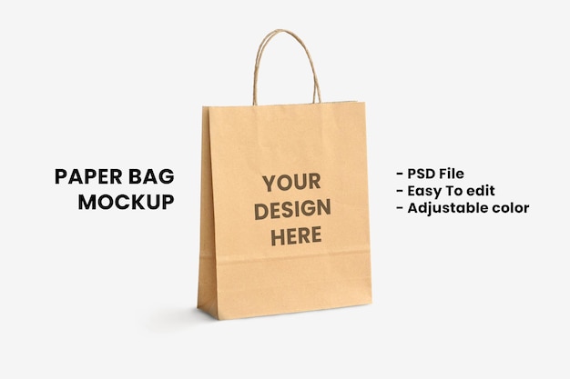 Modello di borsa di carta
