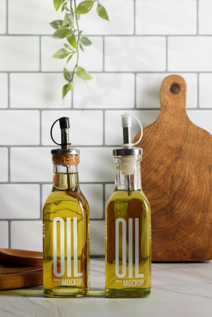 Modello di bottiglia con dispenser.