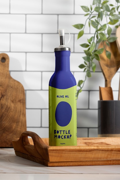 Modello di bottiglia con dispenser.