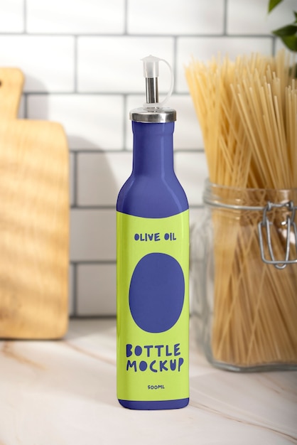 Modello di bottiglia con dispenser.