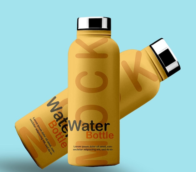 Modello di bottiglia d'acqua PSD