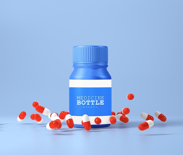 Modello di bottiglia di medicina