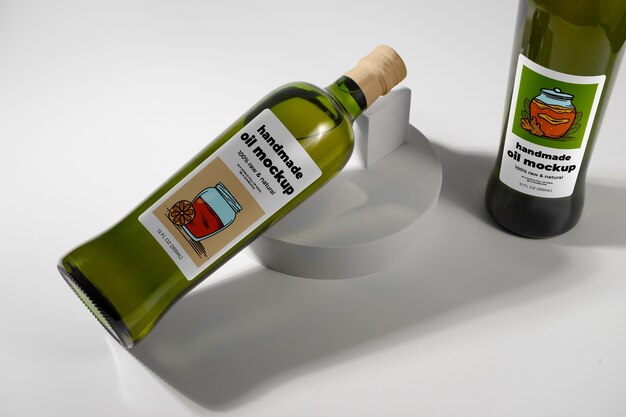 Modello di bottiglia di olio
