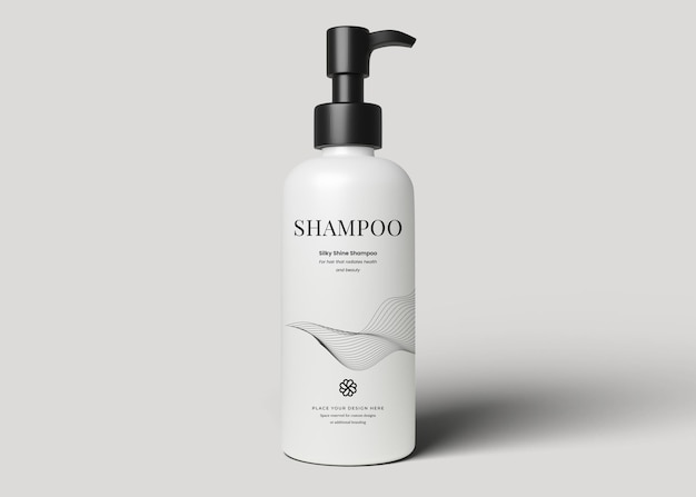 Modello di bottiglia di shampoo