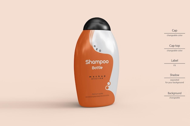 Modello di bottiglia di shampoo